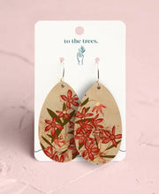 Load image into Gallery viewer, Finger Lime/ Christmas Bush/ Sunshine Wattle To The Trees Earrings