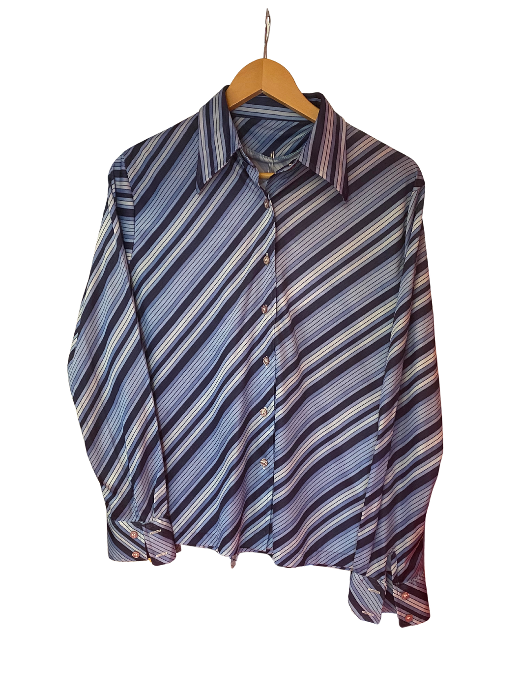 Blue Striped Button Up