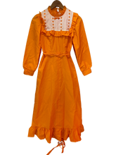 Load image into Gallery viewer, Orange and White Dress