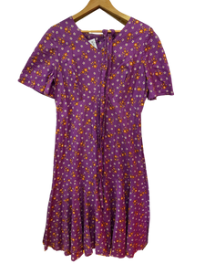 Purple Dress with Florals