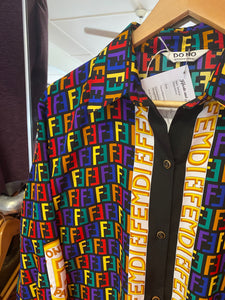 Colourful ’FE’ Button up