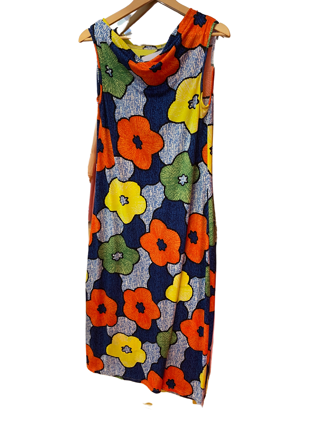 Large Flower Pattern Dress