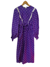 Load image into Gallery viewer, Purple Dress with White Details