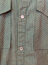 Load image into Gallery viewer, Green Plaid Button Up