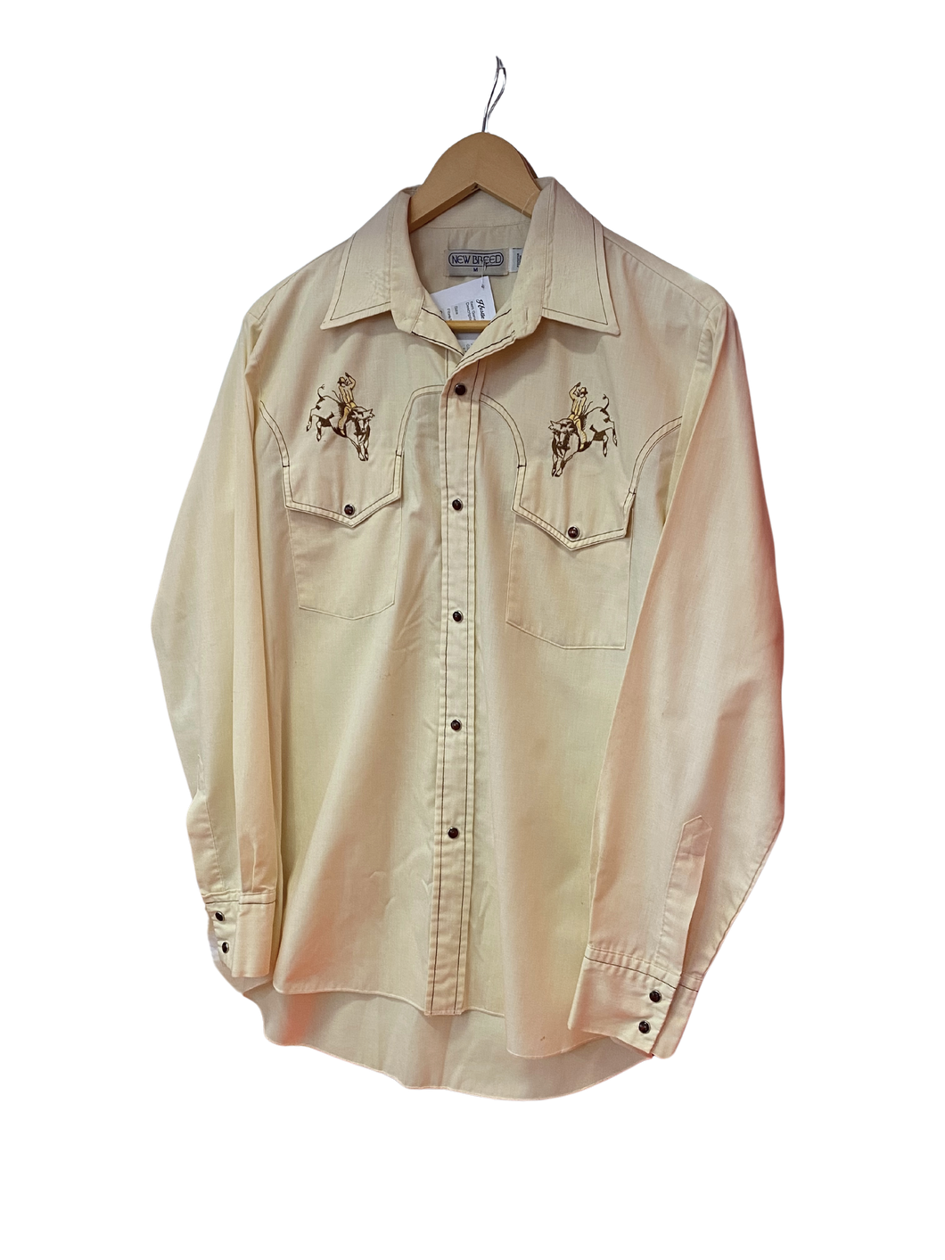 Cream Coloured Cowboy Style Button Up