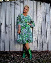 Load image into Gallery viewer, Green Floral Dress