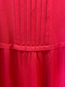 Red Dress with Ruffles