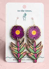 Load image into Gallery viewer, Pig Face/ Atherton Raspberry/ Banksia To The Trees Earrings