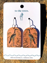 Load image into Gallery viewer, Bushstone Curlew/ Wandering Albatross To The Trees Earrings