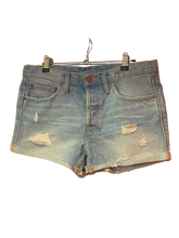 Load image into Gallery viewer, Distressed Denim Shorts