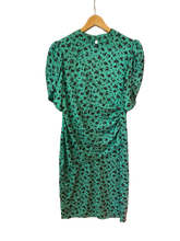 Load image into Gallery viewer, Green Dress with Black Pattern