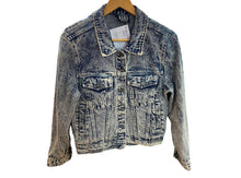 Load image into Gallery viewer, Acid Washed Denim Jacket