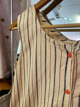 Load image into Gallery viewer, Pink and Grey Striped Dress with Patches