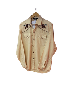 Cowboy Style Button Up with Revolvers