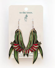 Load image into Gallery viewer, Native Violet/ Gang Gang/ Kangaroo Paw Earrings To The Tress
