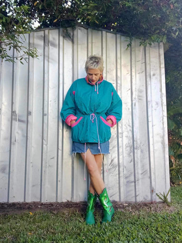Teal and Pink Jacket