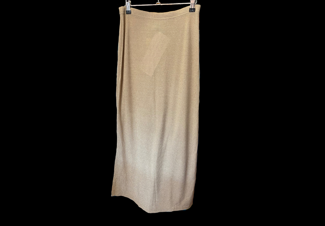 Sparkly Beige Long Skirt