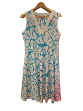 Load image into Gallery viewer, Blue and White Spring Dress