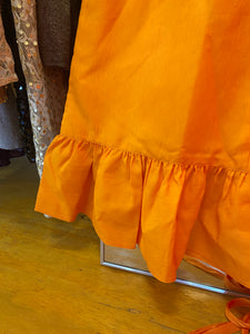 Orange and White Dress