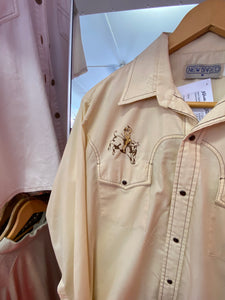 Cream Coloured Cowboy Style Button Up