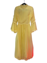 Load image into Gallery viewer, Long Yellow Evening Dress