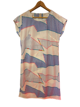 Load image into Gallery viewer, Funky Patch Striped Dress