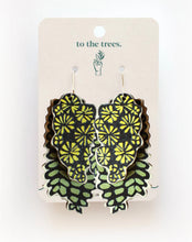 Load image into Gallery viewer, Finger Lime/ Christmas Bush/ Sunshine Wattle To The Trees Earrings