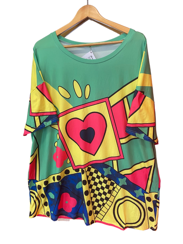 Colourful Patterned T-Shirt