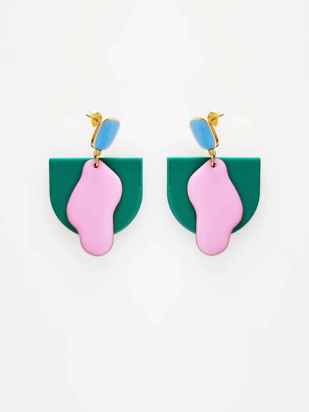 Middle Child Earrings - Parlour - Green - MCS7009