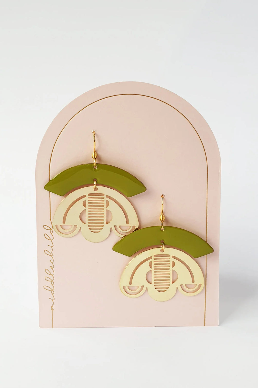 Middle Child Earrings - Archive - Avocado - MC0223-008