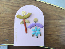 Load image into Gallery viewer, Middle Child Earrings - Pavilion - Chartruese/Lilac - MC0723-020