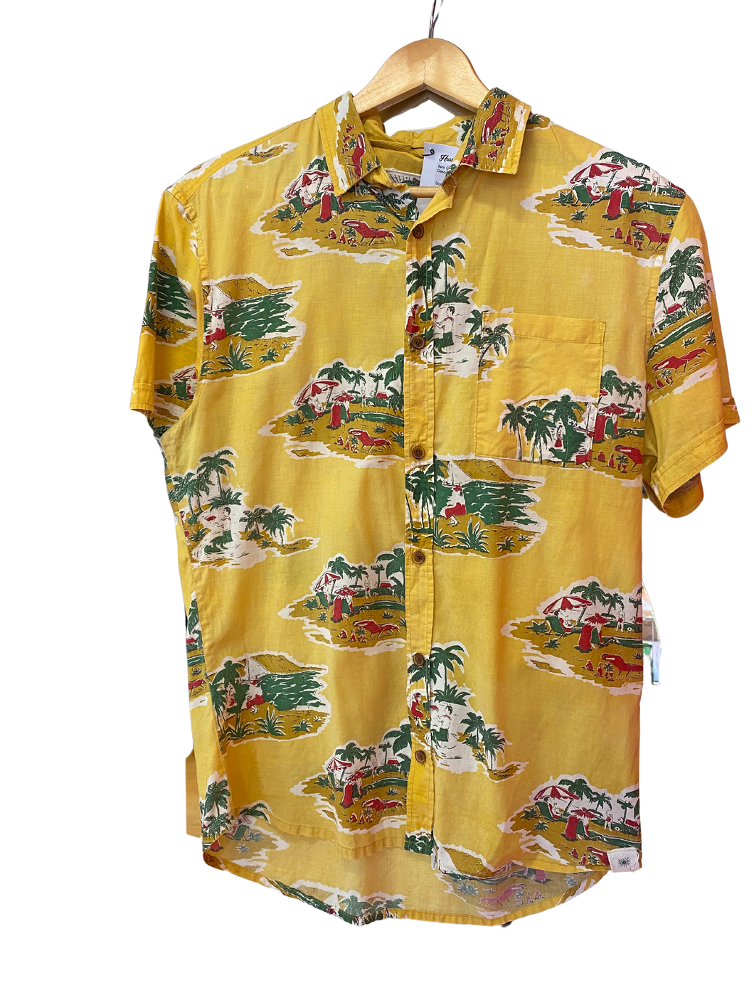Yellow Hawaiian shirt