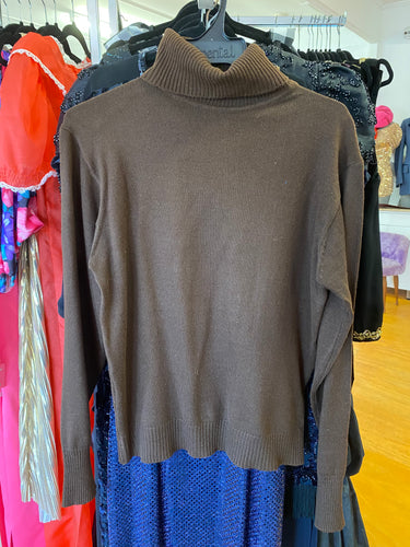 Brown Turtleneck Jumper