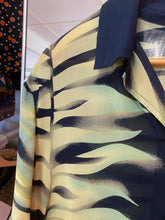 Load image into Gallery viewer, Sheer Button Up with Zebra Pattern