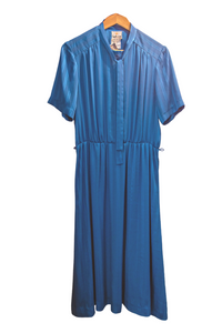 Blue  Sheer Dress Vintage Dress
