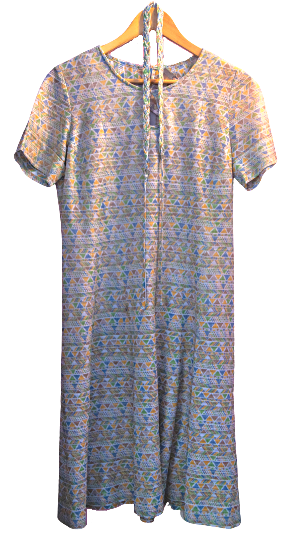 Vintage Dress Geometric Pattern