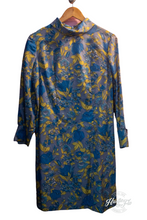 Load image into Gallery viewer, Dress Blue and Yellow, Long Sleeves