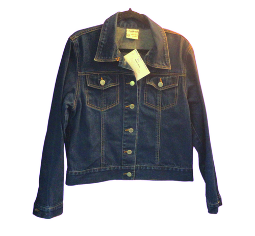 Dark Blue Denim Jacket Size 12
