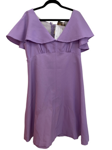 A-line Purple Cocktail Dress
