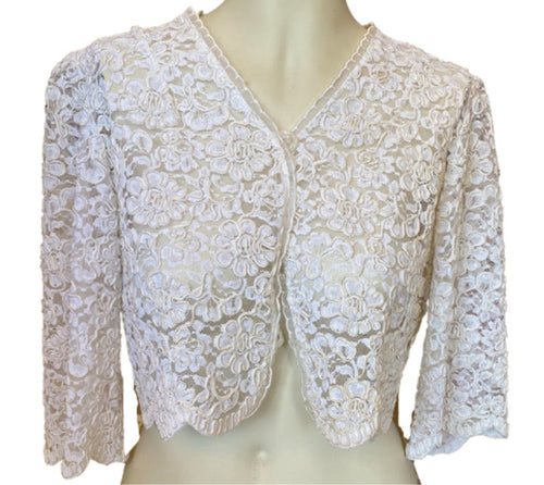 Lace Cropped 80’s Jacket