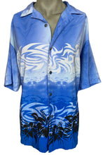 Load image into Gallery viewer, Ocean Current Blue Hawaiian Shirt