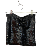 Load image into Gallery viewer, Black Sequin Tube Top