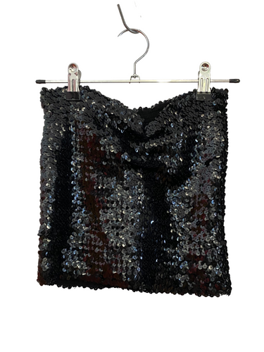 Black Sequin Tube Top