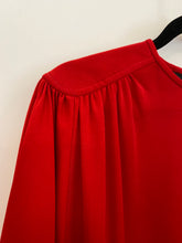 Load image into Gallery viewer, 80’s Long Sleeve Red Dress