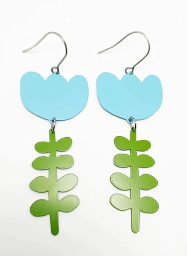 DENZ: Tulip Dangles - Blue