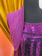 Load image into Gallery viewer, Purple Sequin Shirt, Built in Jacket