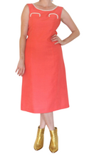 Load image into Gallery viewer, Orange Dress With White Trim
