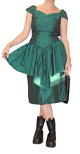 Load image into Gallery viewer, 80’s Formal Green Dress