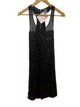 Load image into Gallery viewer, Black Dress with Embroidery and Sequin