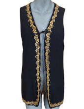 Load image into Gallery viewer, Gold Trim Waistcoat
